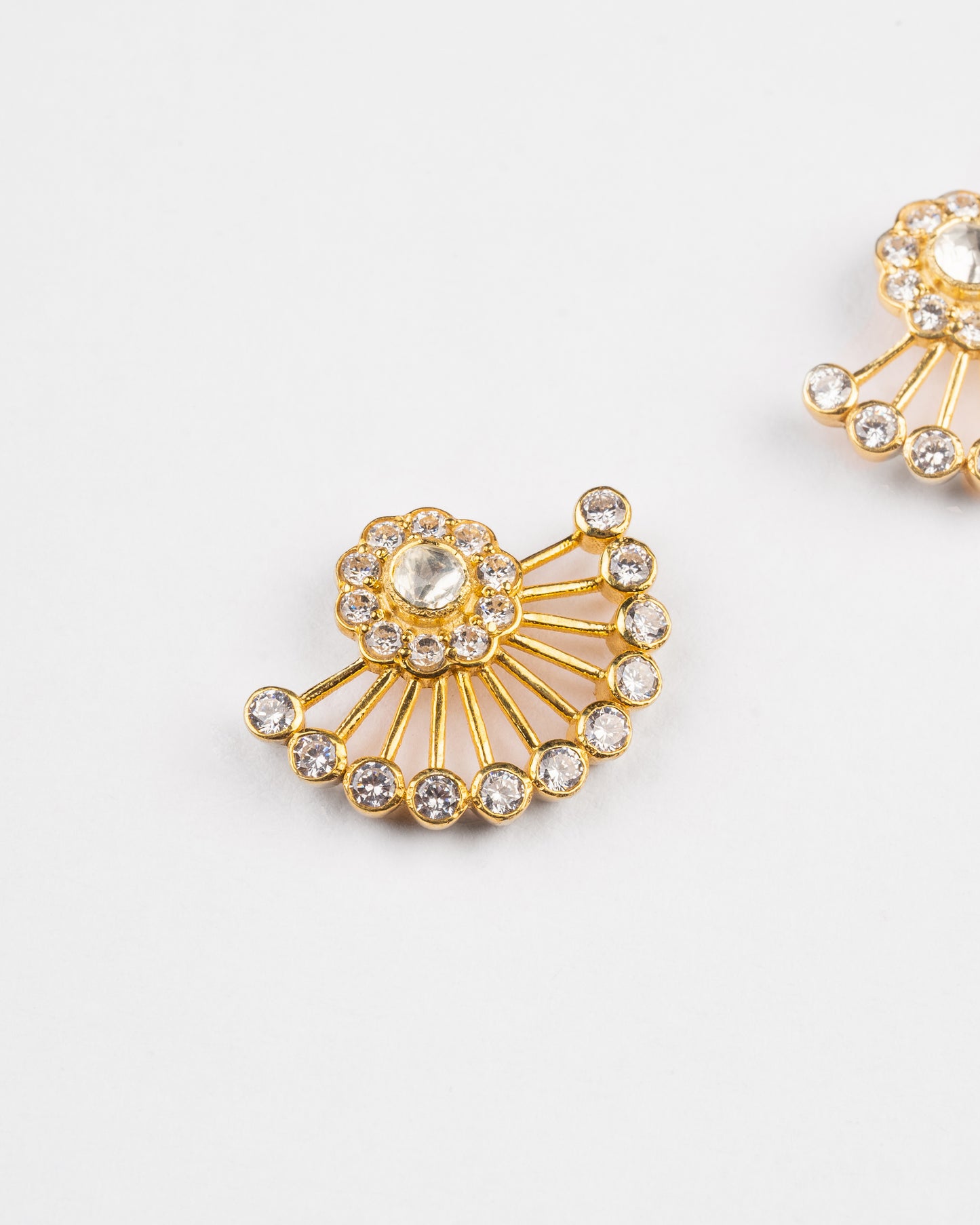 Ziya Modern Kundan Earrings