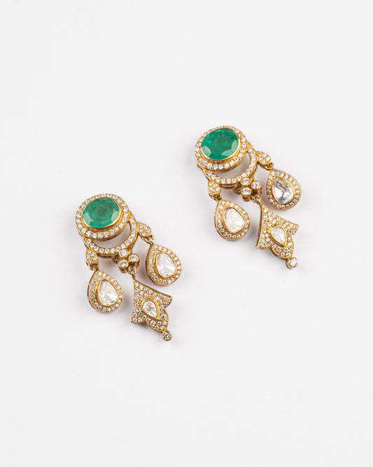 Ena Modern Kundan Earrings