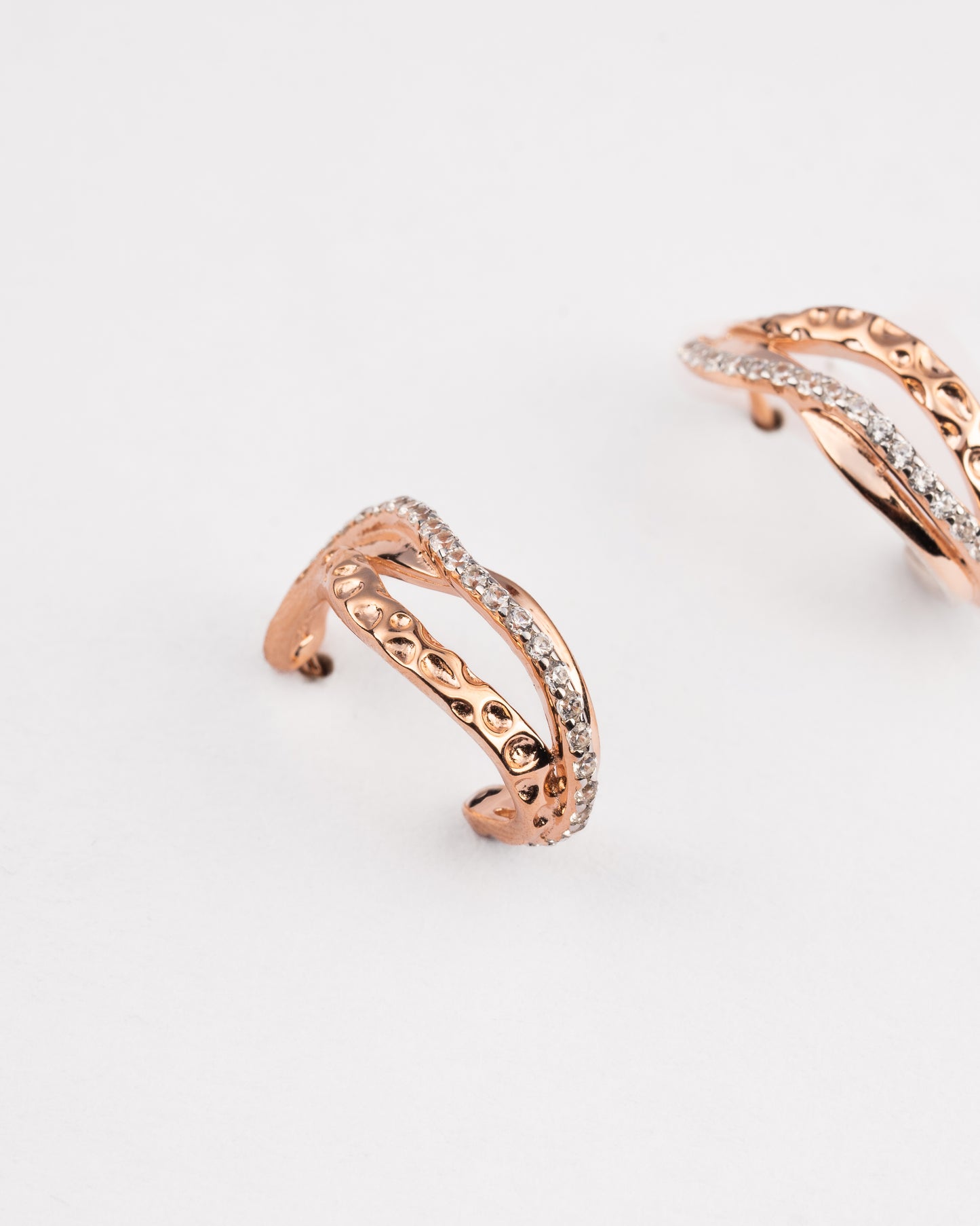 Haley Rose Gold Hoop Earrings