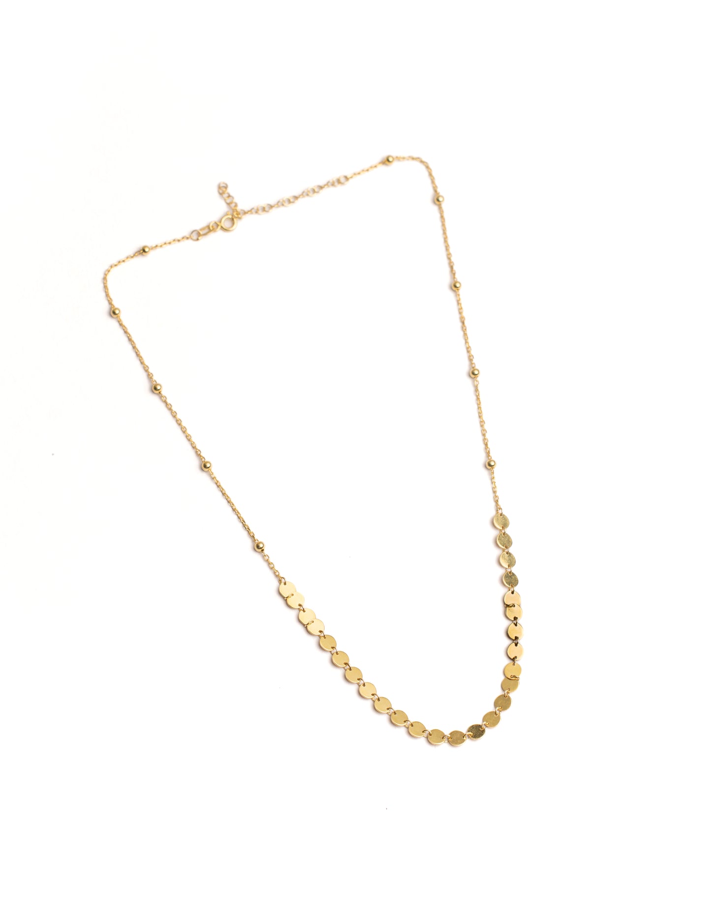 Gilded Disc Necklace