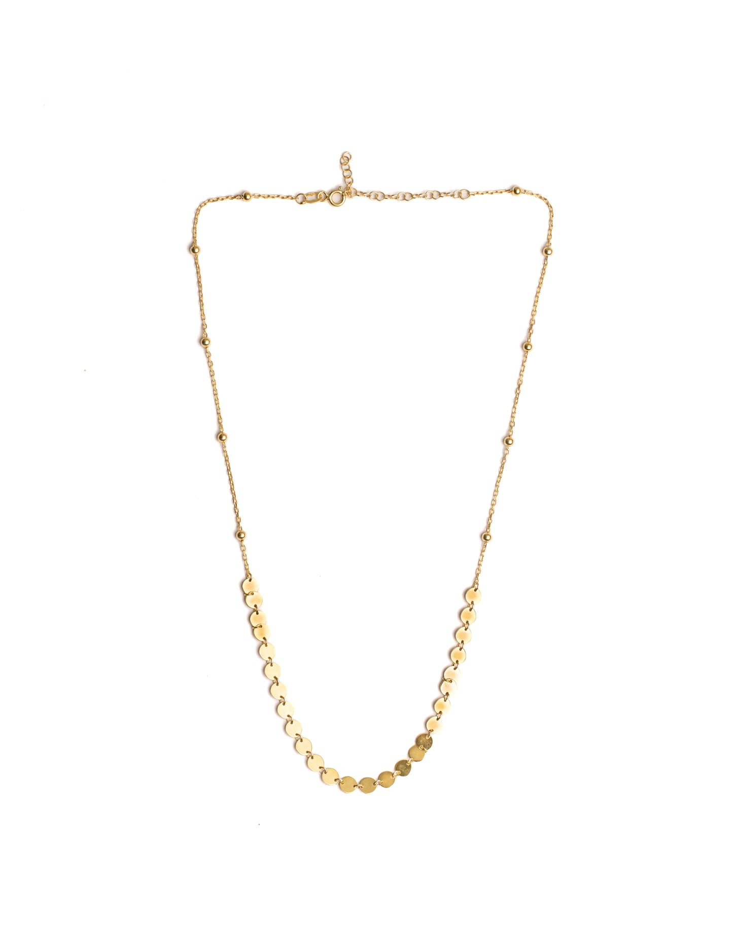 Gilded Disc Necklace