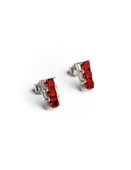 Crimson Bar Studs