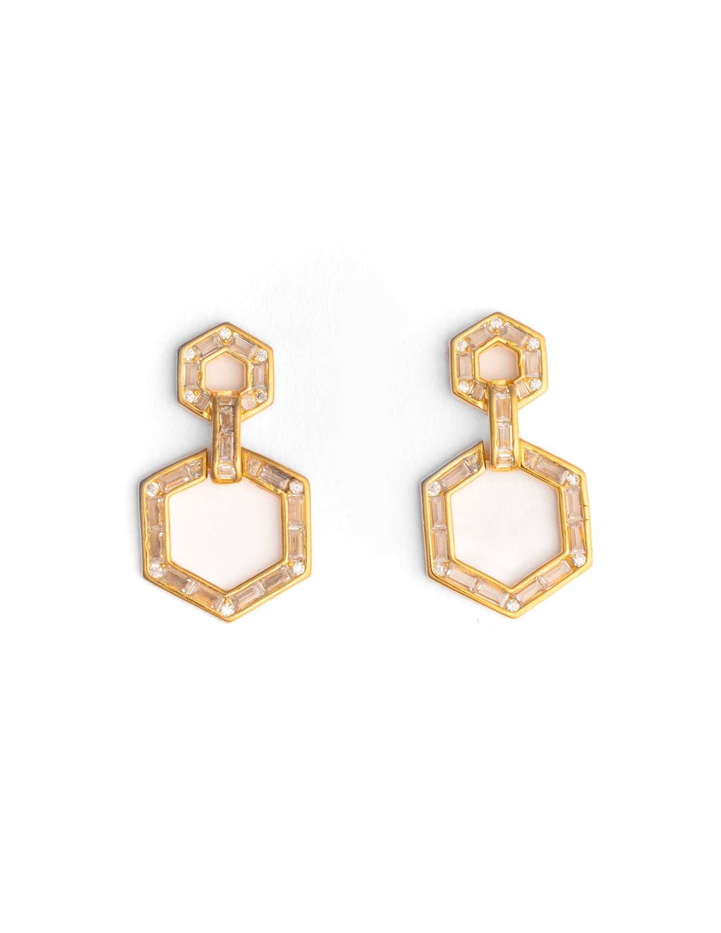 Hex zircon Earrings