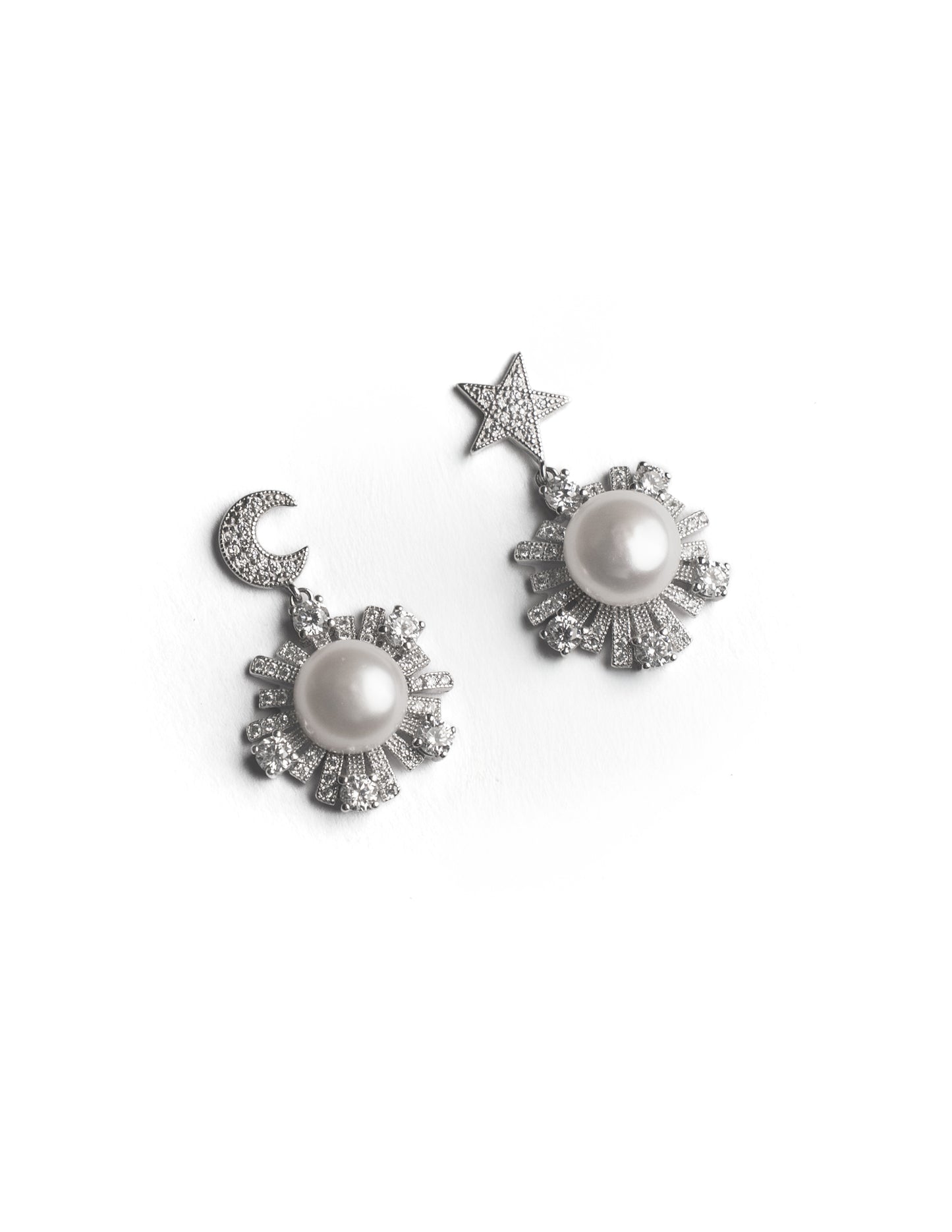 Moon & Star Pearl Drops