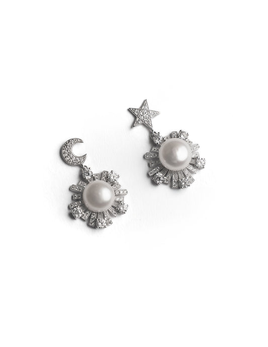 Moon & Star Pearl Drops