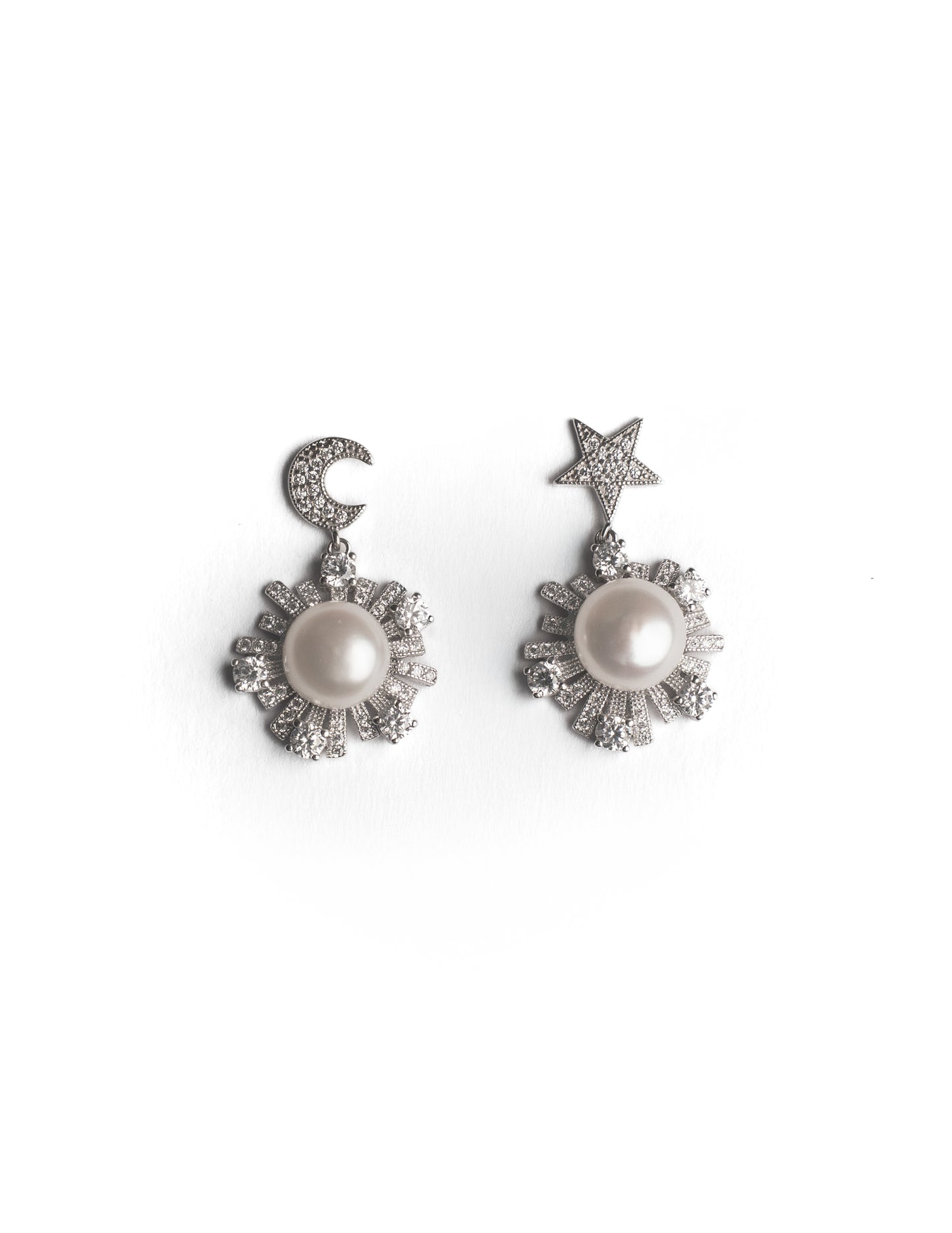 Moon & Star Pearl Drops