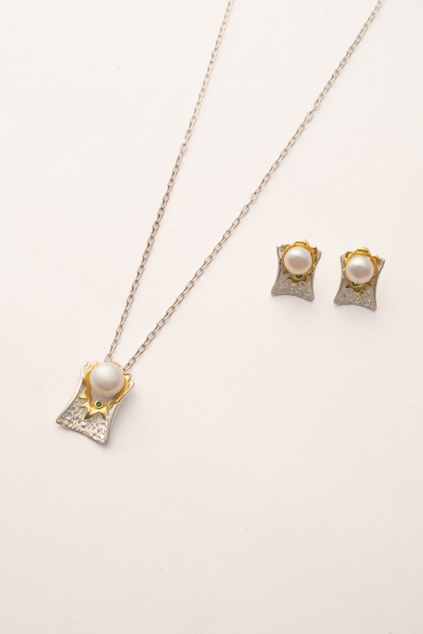 Akoya Abstract Pearl Necklace Set