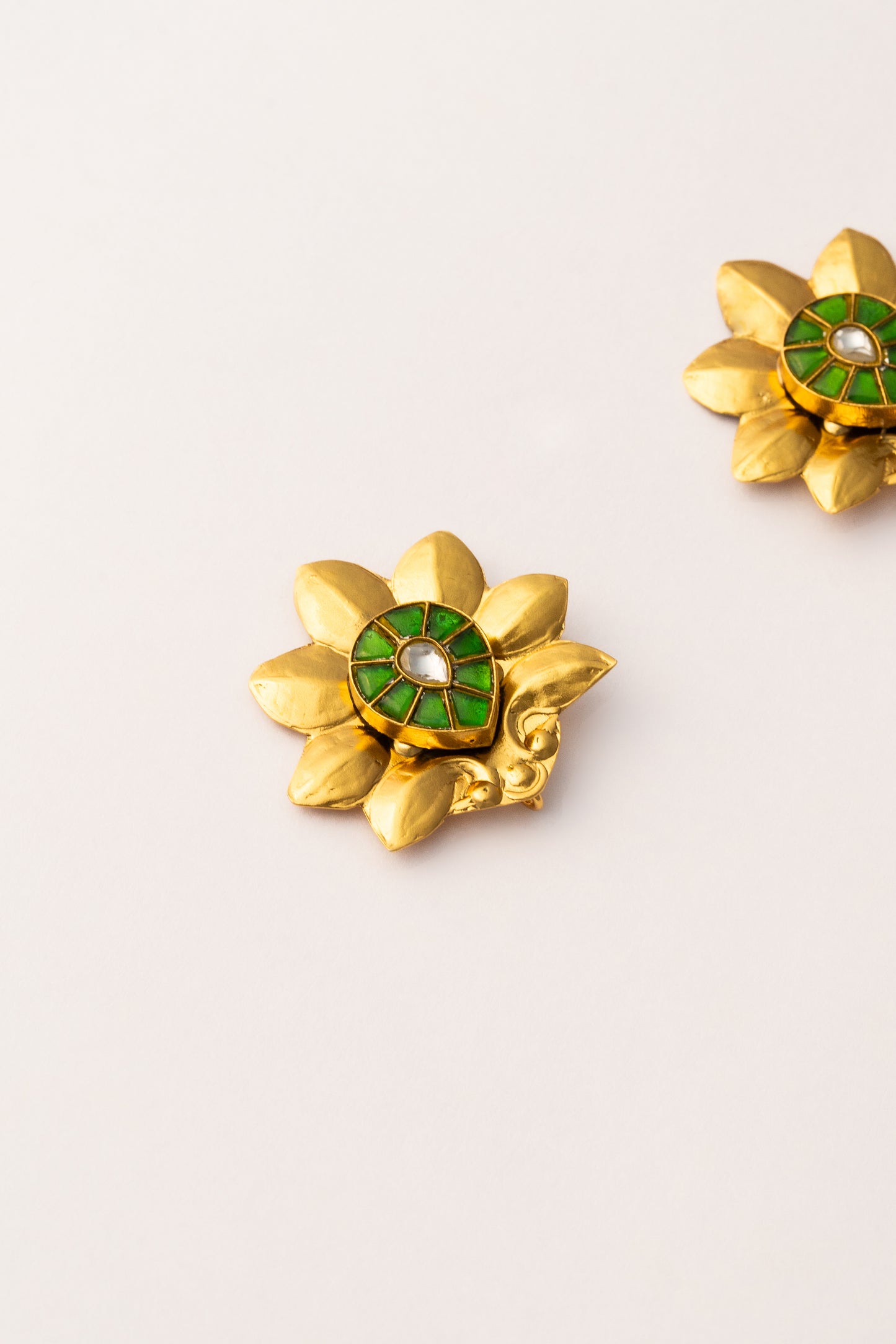 Pankha Hand Crafted Kundan Earrings