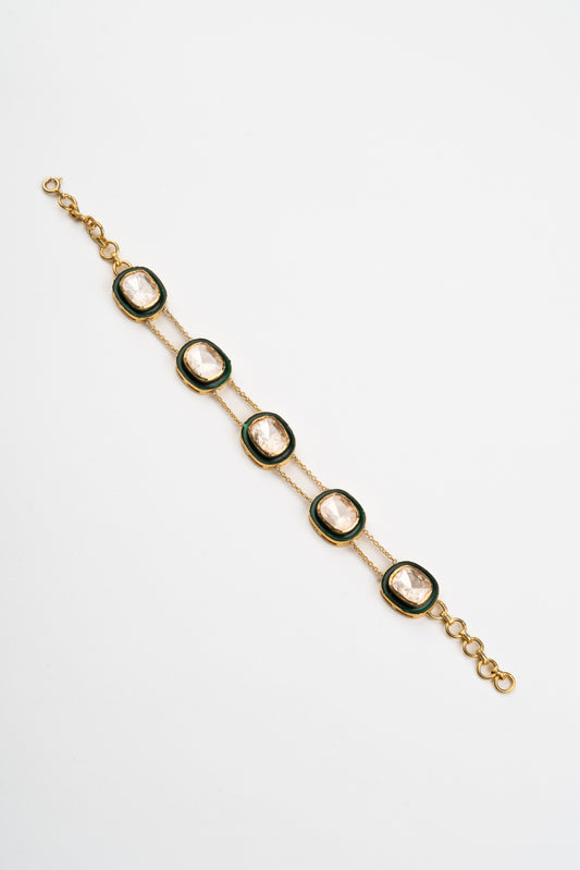 Kundan Meena Bracelet