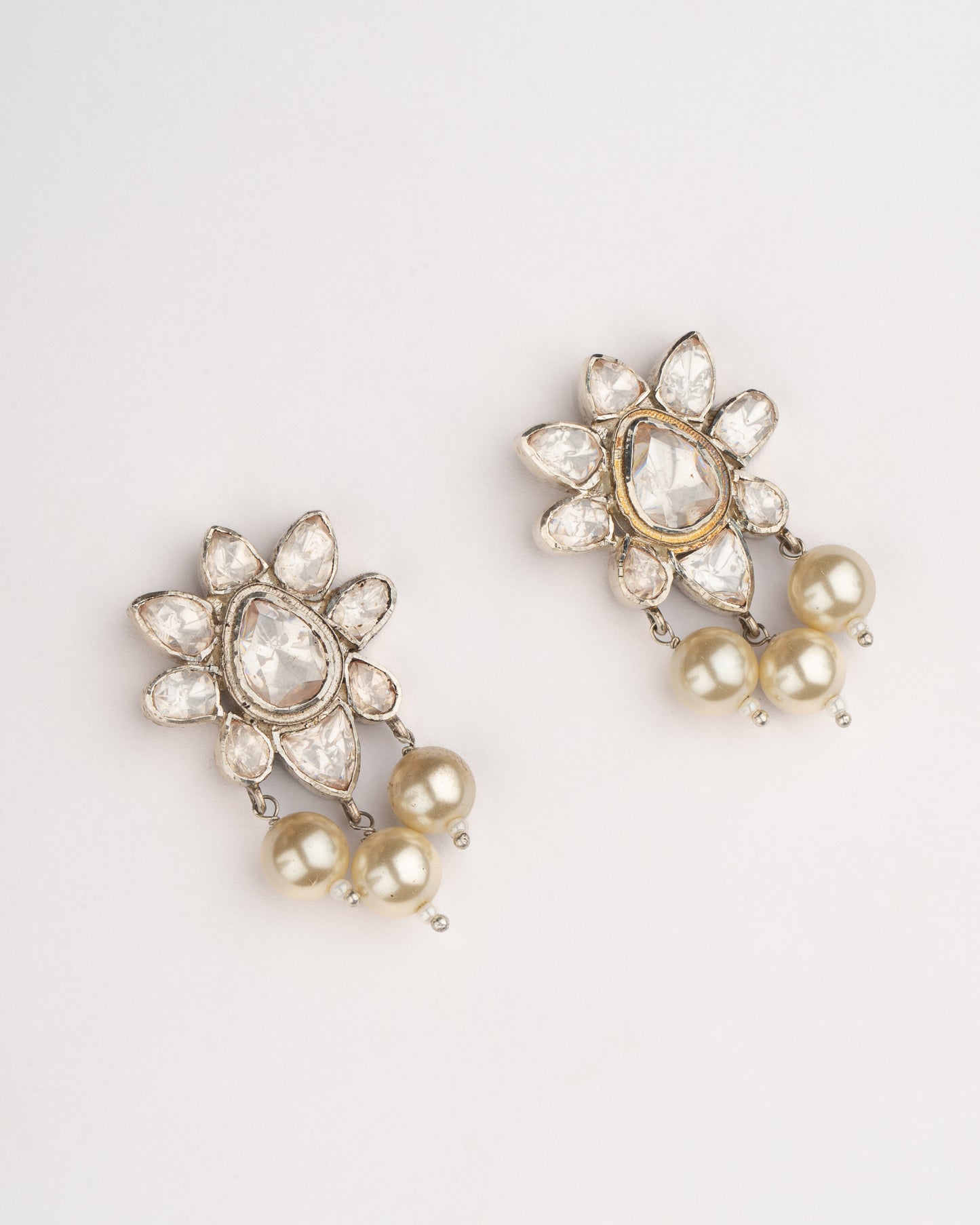 Noor Silver Kundan Earrings