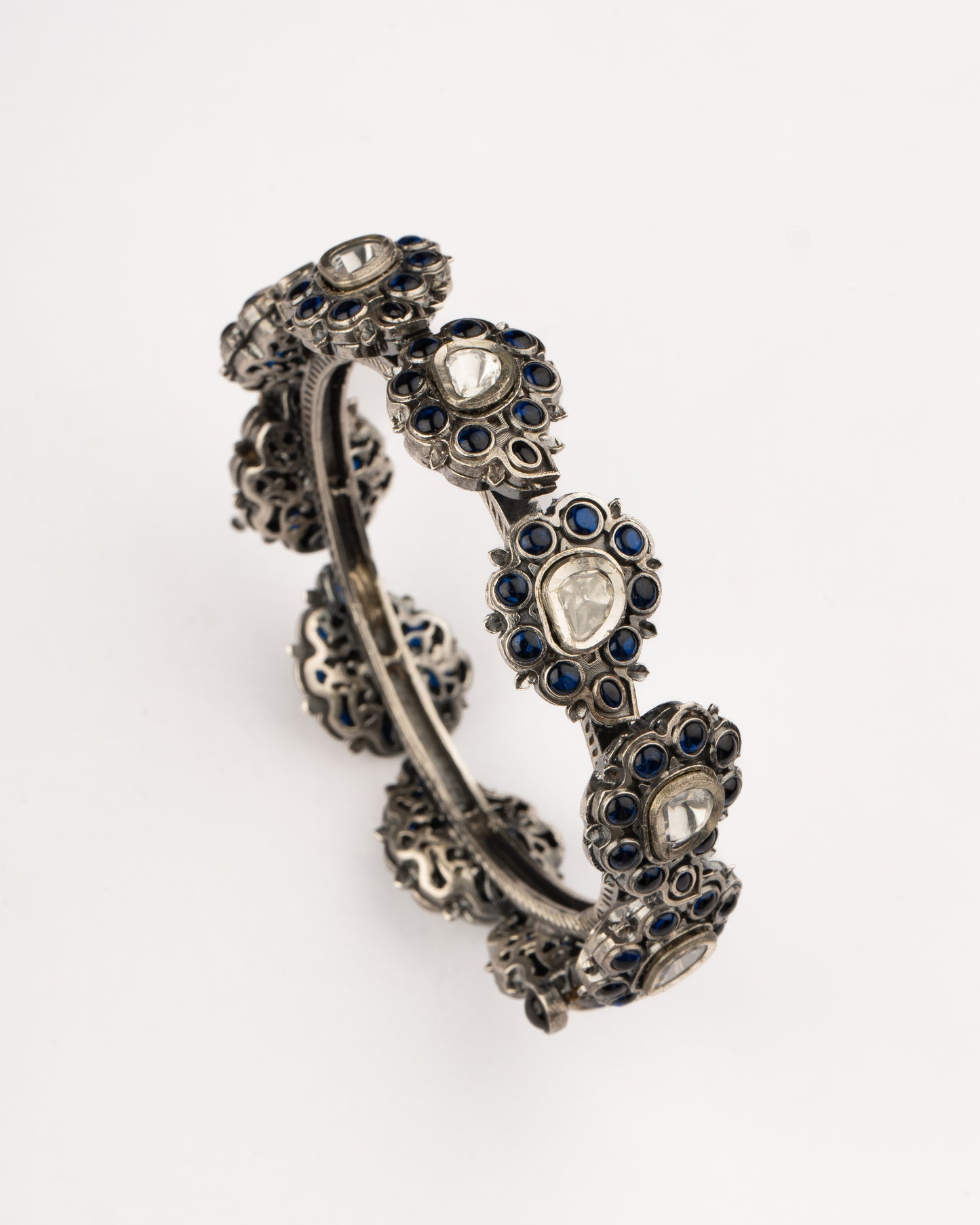 Paisley Silver Statement Bangle