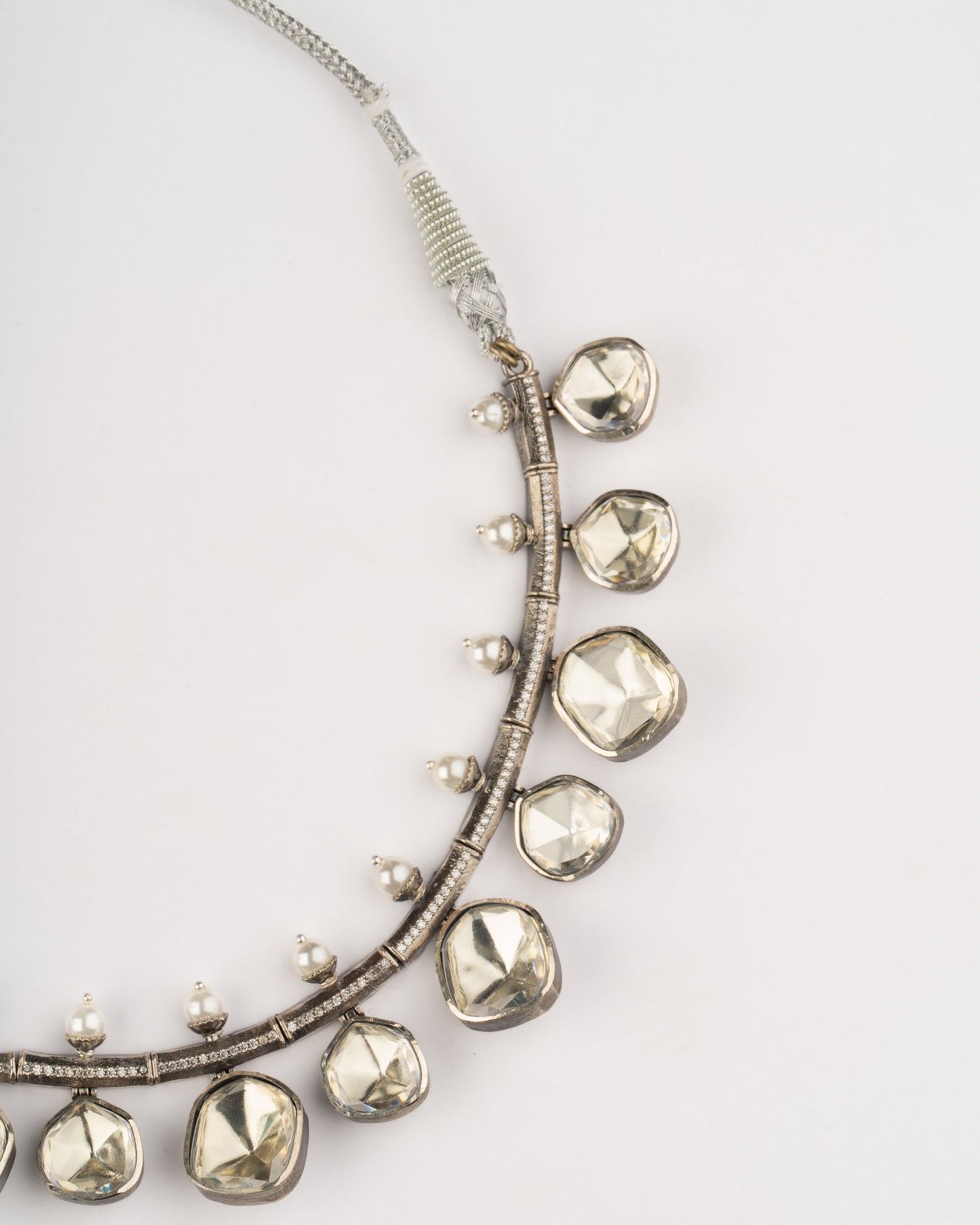 Zehra Silver Statement Necklace