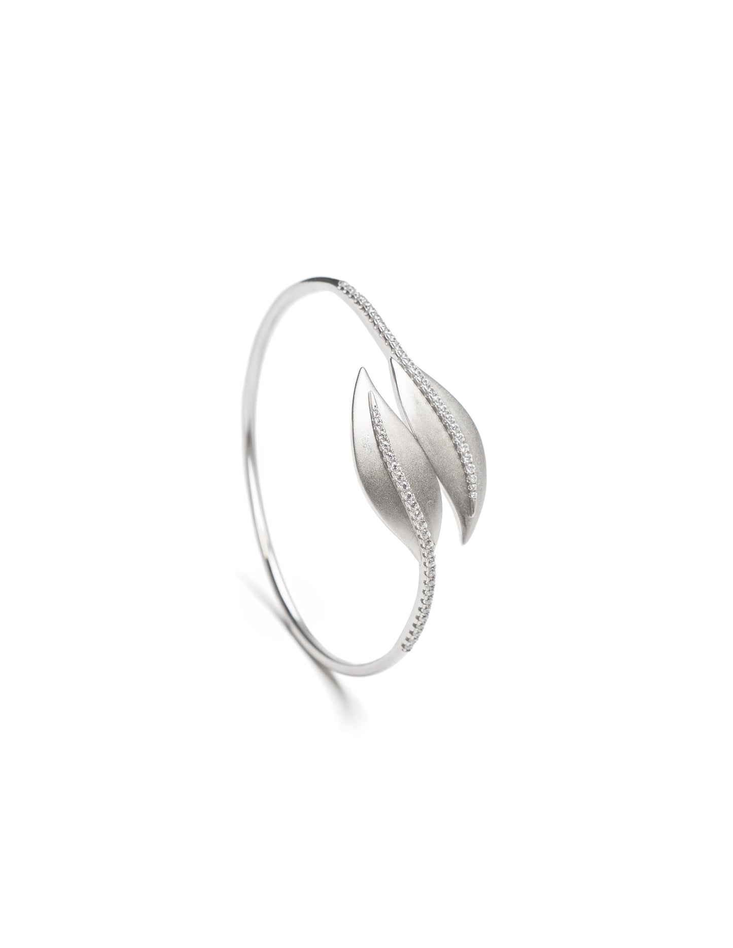 Riva silver leaf bracelet