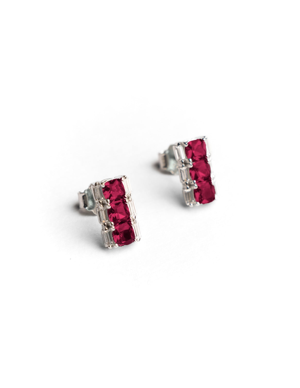 Crimson Bar Studs