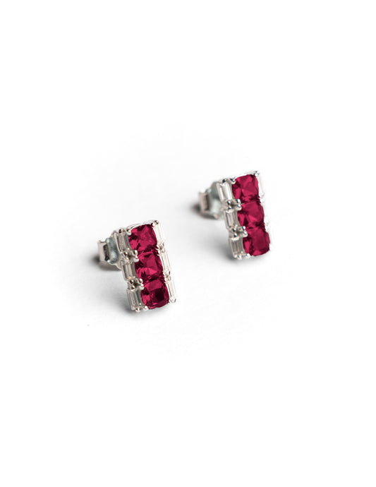 Crimson Bar Studs